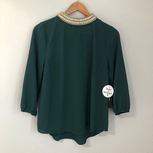 Green women’s formal shirt